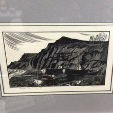 Load image into Gallery viewer, Herbert Ogden Waters Wood Engraving &quot;Devonshire Cliffs...&quot; 16x20