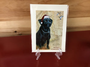 Christmas Labrador Notecard - P. Pendergast