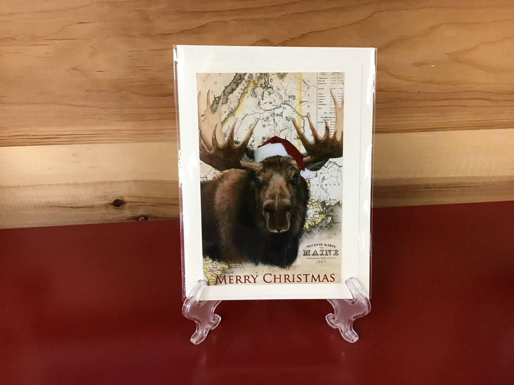 Christmas Moose Notecard - P. Pendergast