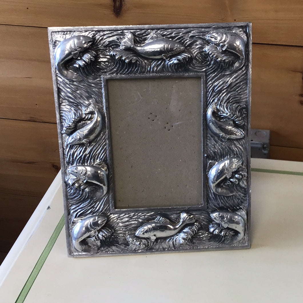 Carved Fish Aluminum Frame for 5x7