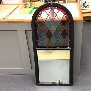 Antique Stained Glass Window/Mirror