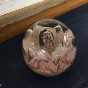 Vintage Paperweight  Controlled Bubbles