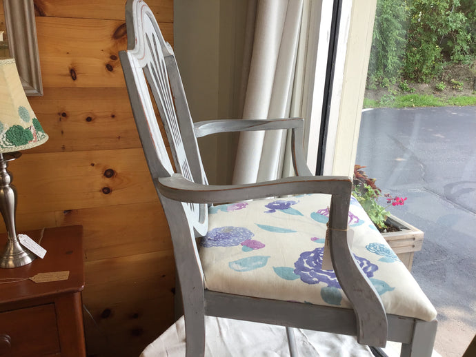 Shabby Gray Side Chair