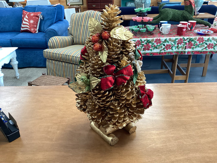 Gold Pinecone Tree 13