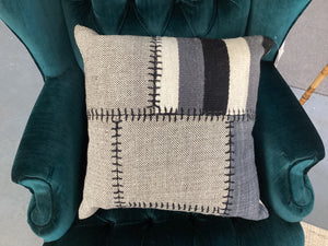 Gray Wool Pillows 20" NEW