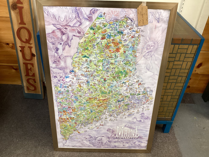 Maine Map by Beth Green Lambert 2009 26x38