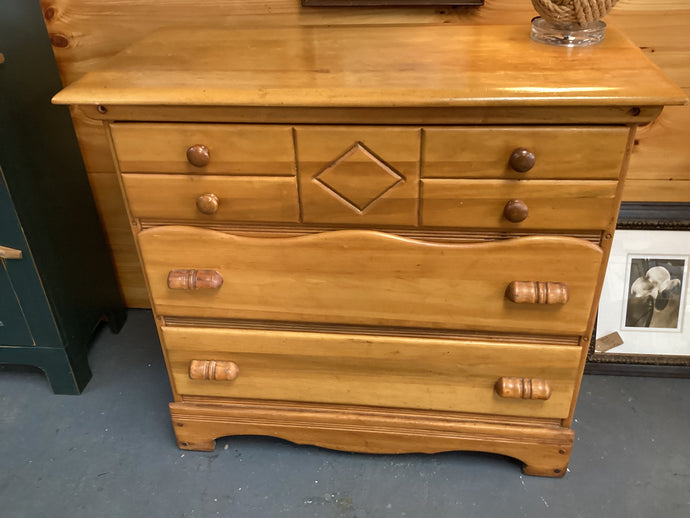 MCM 3 Drawer Dresser 38x18x34h