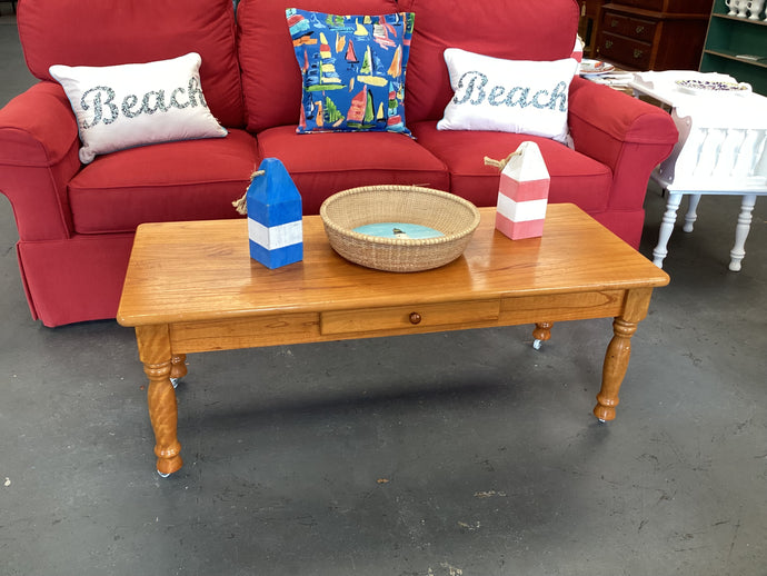 Curly Maple Coffee Table 19x46x18h