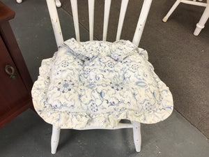 Blue & White Country Chair Cushions Set 4