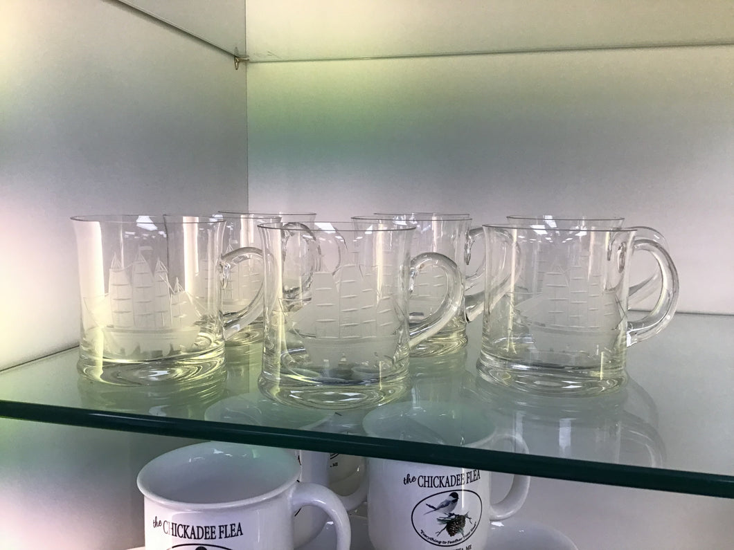 Set 8 Schooner Glass Mugs