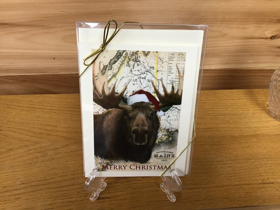 Christmas Moose Notecard Box/5 - P. Pendergast