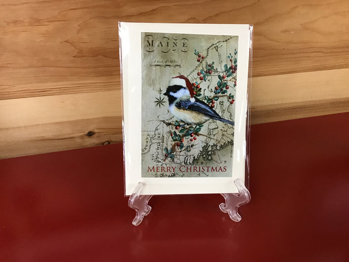 Christmas Chickadee Notecard Box/5 - P. Pendergast