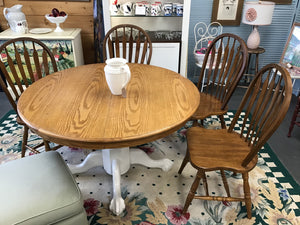 Set 4 Maple Bow Back Chairs