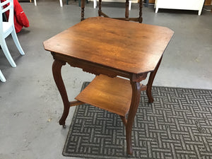 Victorian Oak Table 28"Sq 29" H