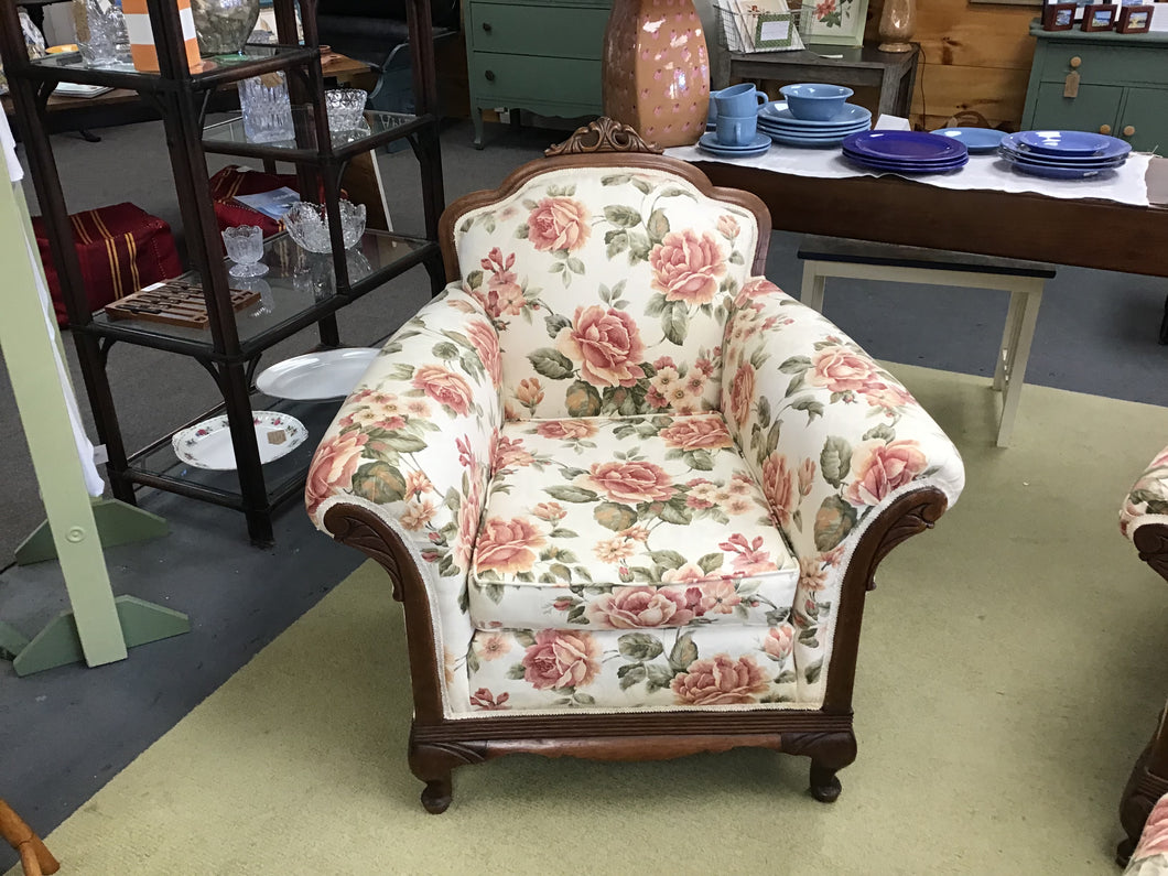 Flowered Arm Chair
