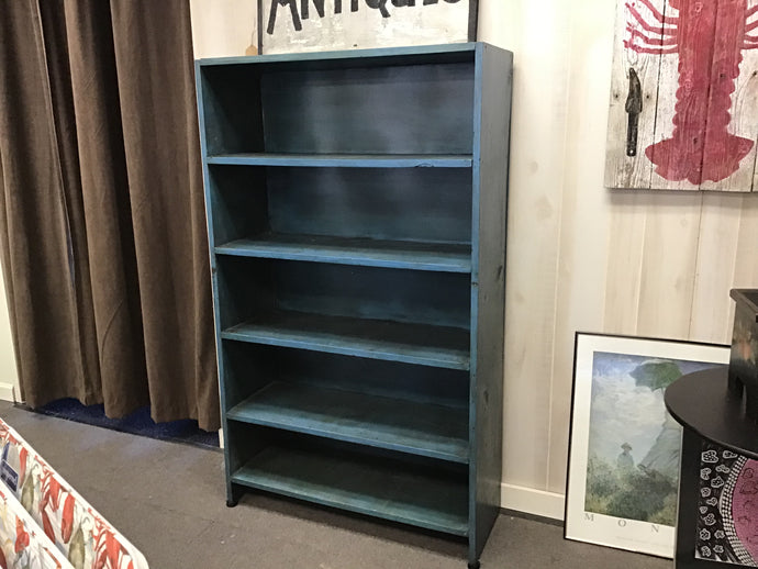 Blue Washed Bookcase 63