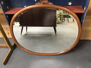 Large Vintage Round Mirror 34x31