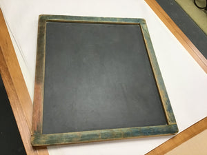 Vintage 2 Sided Slate Chalk Board Green Paint 16x17