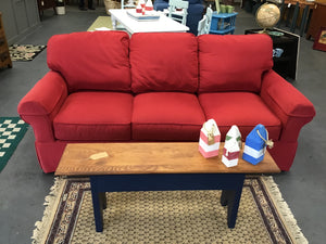 Clayton Marcus Red Sofa 84"