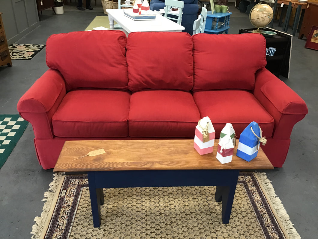 Clayton Marcus Red Sofa 84