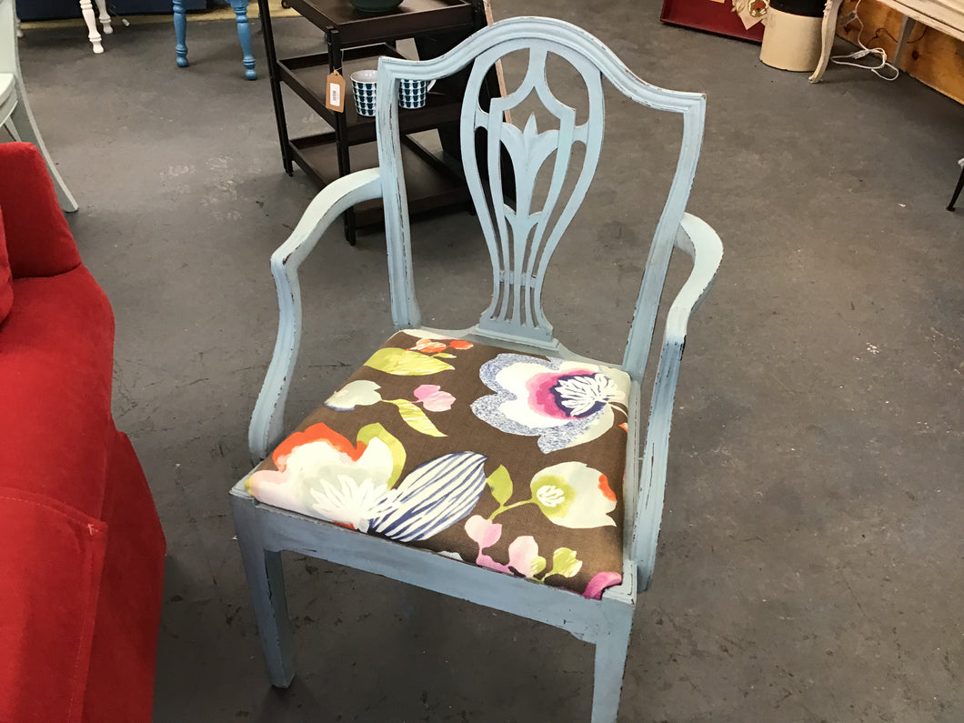 Shabby Blue Side Chair