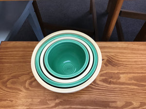 Vintage Fiestaware Nesting Bowls 1-4