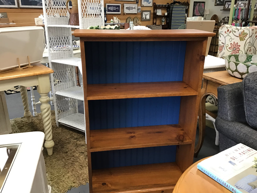 Puritan Pine Bookcase-Blue 26w x 42hx 10