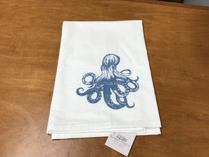 Octopus Cotton Tea Towel 27" Square