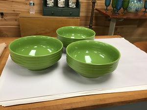 Copy of Gibson Ribbed Bowls 9" Green
