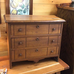 Antique Miniature Chest of Drawers 26 x 12 x 22h