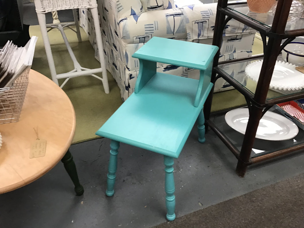 Turquoise Side Table 2 Tier
