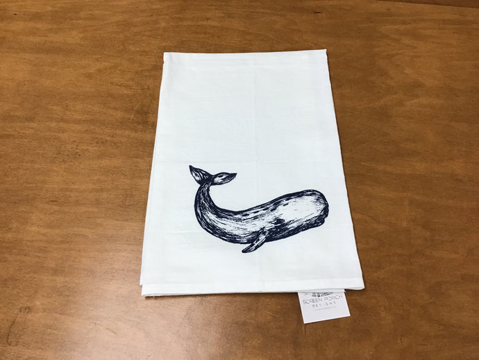 Whale Cotton Tea Towel  27