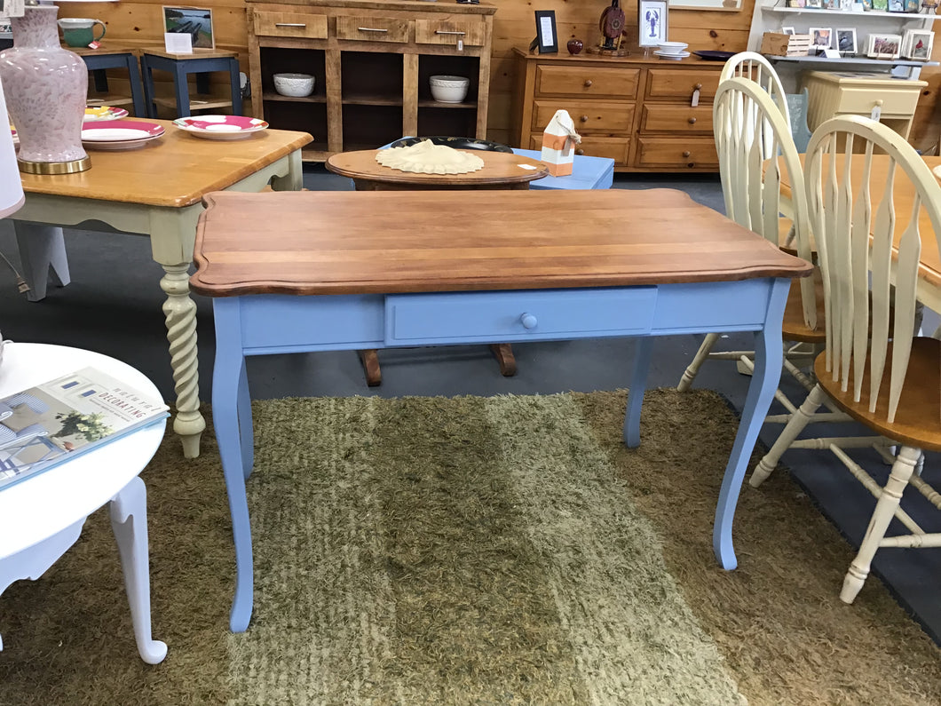 Vintage /Table Desk Blue Base 47x25x30