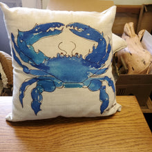 Load image into Gallery viewer, Blue Crab Pillow