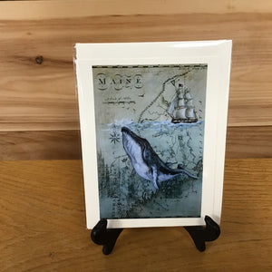 Humpback Whale Notecard - P. Pendergast