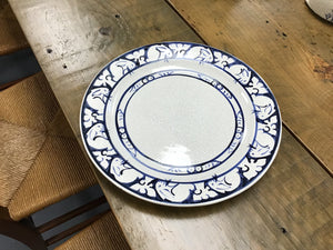 Vtg Dedham Pottery Large Plate