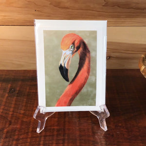 Flamingo Notecard - P. Pendergast