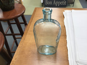 Vintage Aqua Bottle 10”