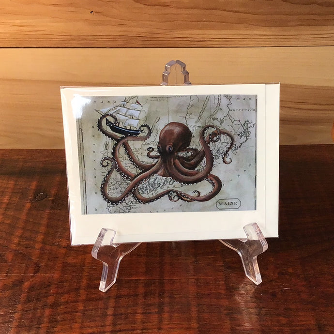 Octopus Notecard - P. Pendergast