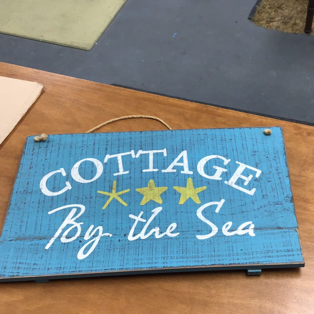 Cottage by the Sea Sign 11x18