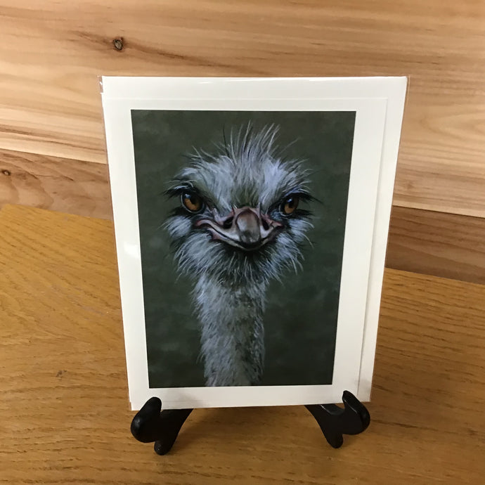 Ostrich Notecard - P. Pendergast