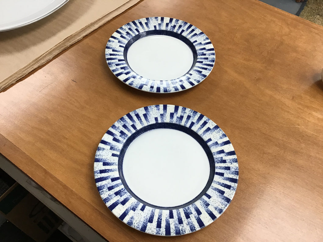 Pair Dansk Indigo Plates