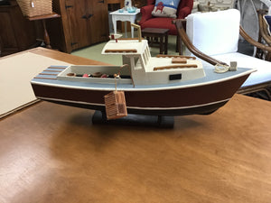 Wood Lobster Boat Model