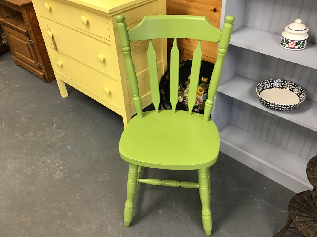 Lime Green Painted Chair