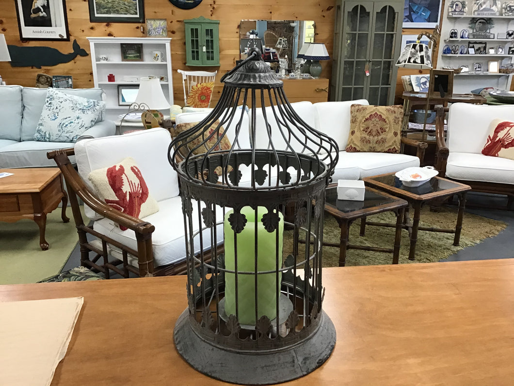 Metal Cage Candle Holder