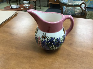 Hand Painted Pitcher Lupine