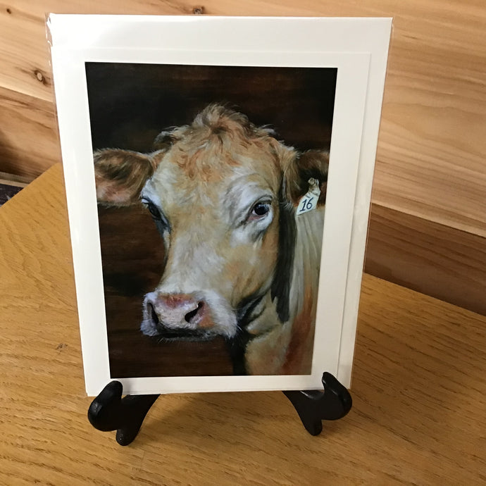 Cow Notecard - P. Pendergast