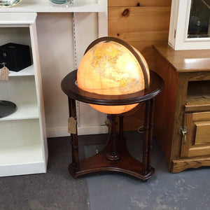 Lighted 16" Repogle Heirloom Globe on Floor Stand