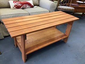 Slatted Coffee Table 48 x 19 x 21h
