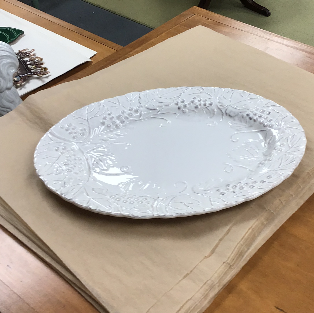 Oval Grapevine Platter